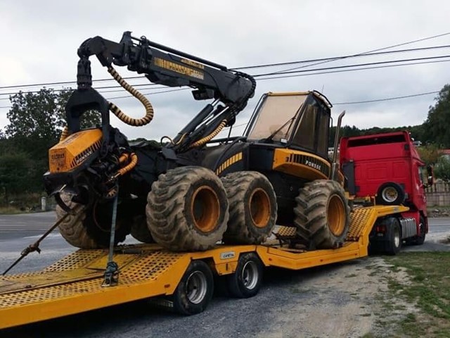 Transporte de maquinaria pesada en Ourense